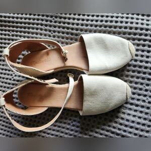 Madewell White Espadrille Sandals